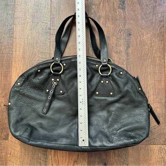 7 FOR ALL MANKIND black leather shoulder bag - Picture 11 of 12